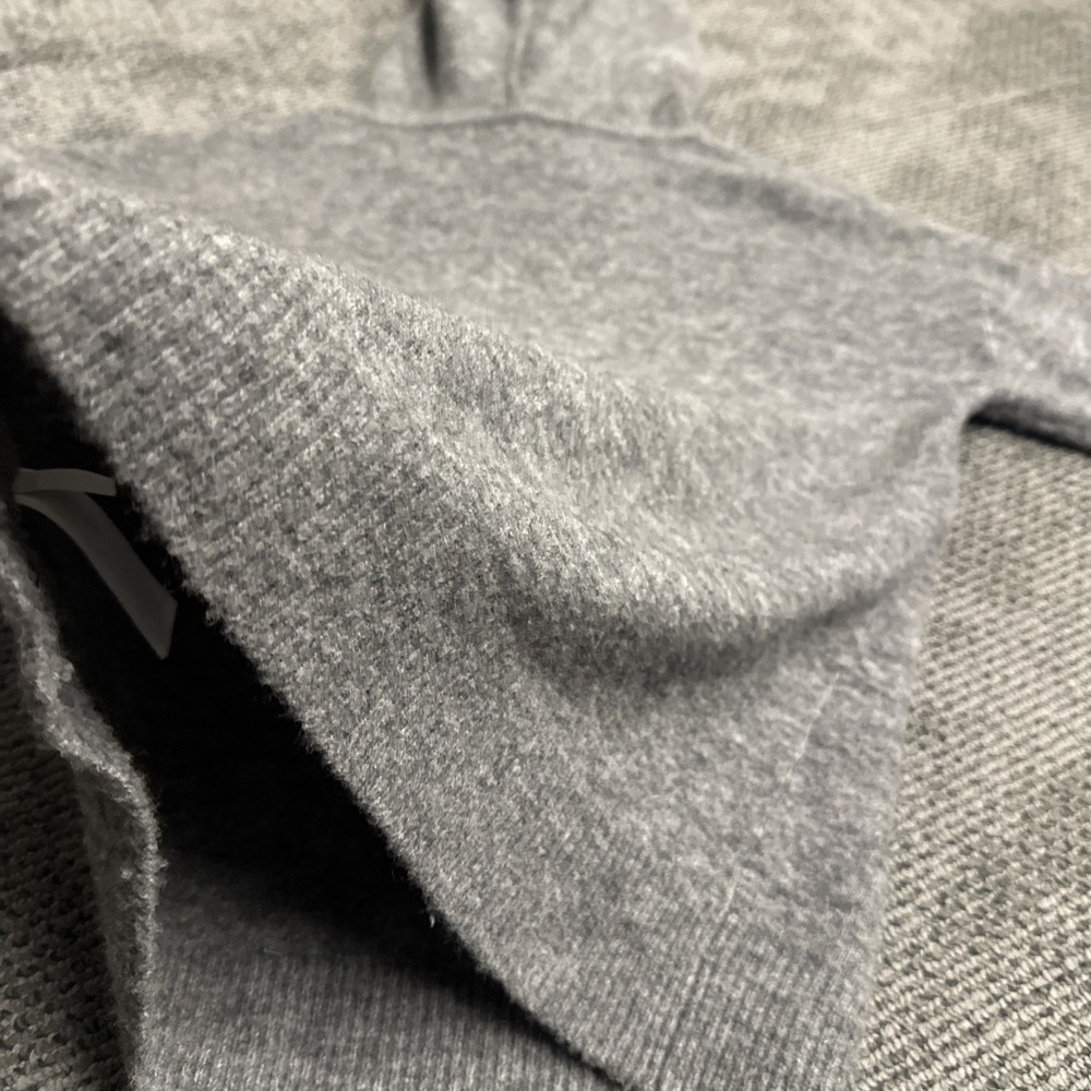 Banana Republic Womens Gray Wool Blend Knit Hoodie Sweater Velvet Drawstring XS - Picture 11 of 12